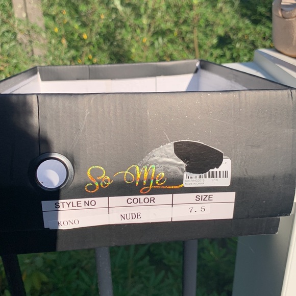 70’s NUDE PLATFORM SANDALS VEGAN SUEDE - Picture 8 of 16